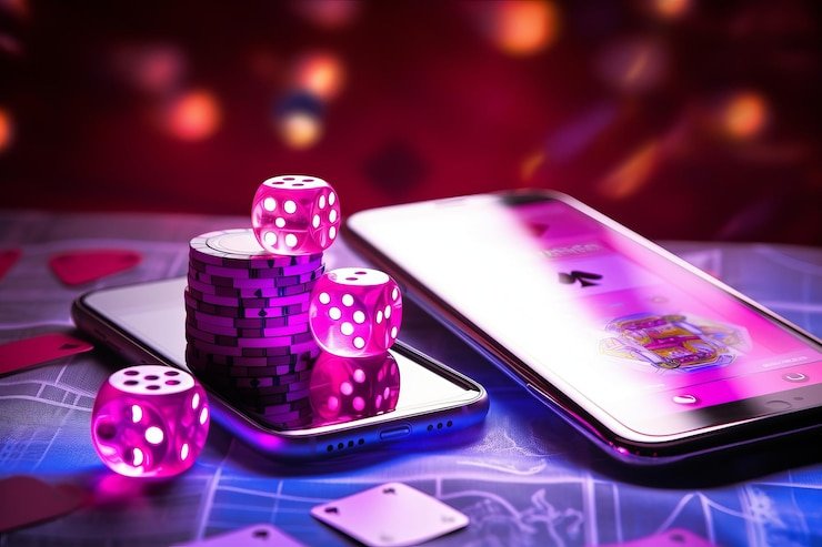Permainan Mines d4vd dengan grid neon